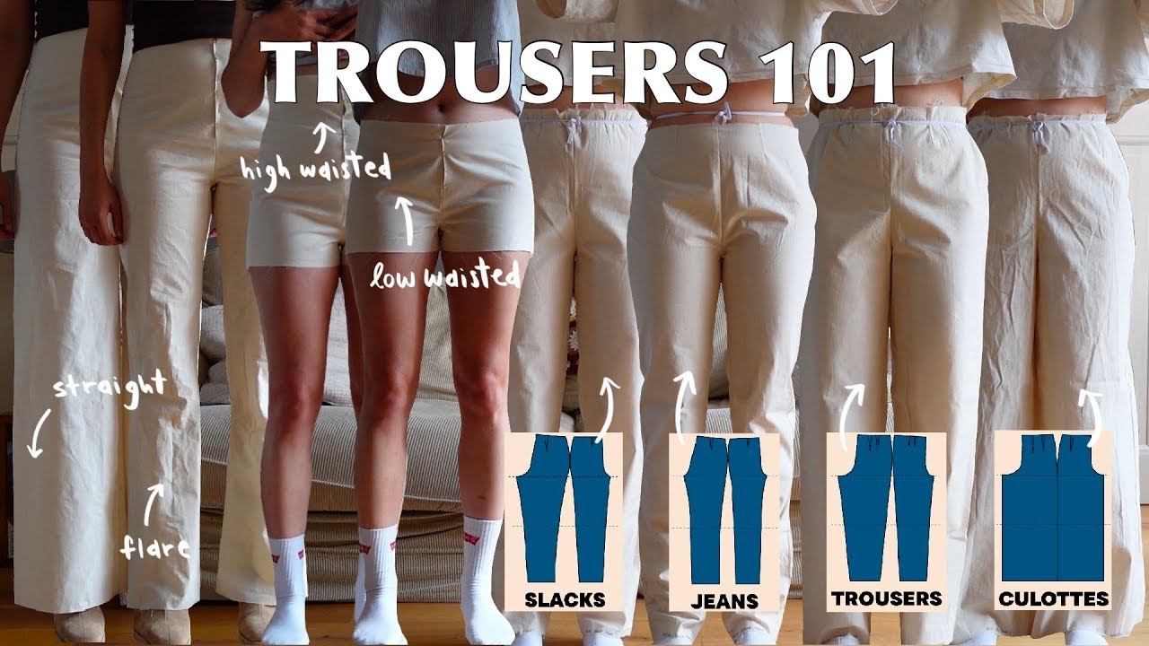 Everything you need to know to draft trouser patterns | Trousers 101