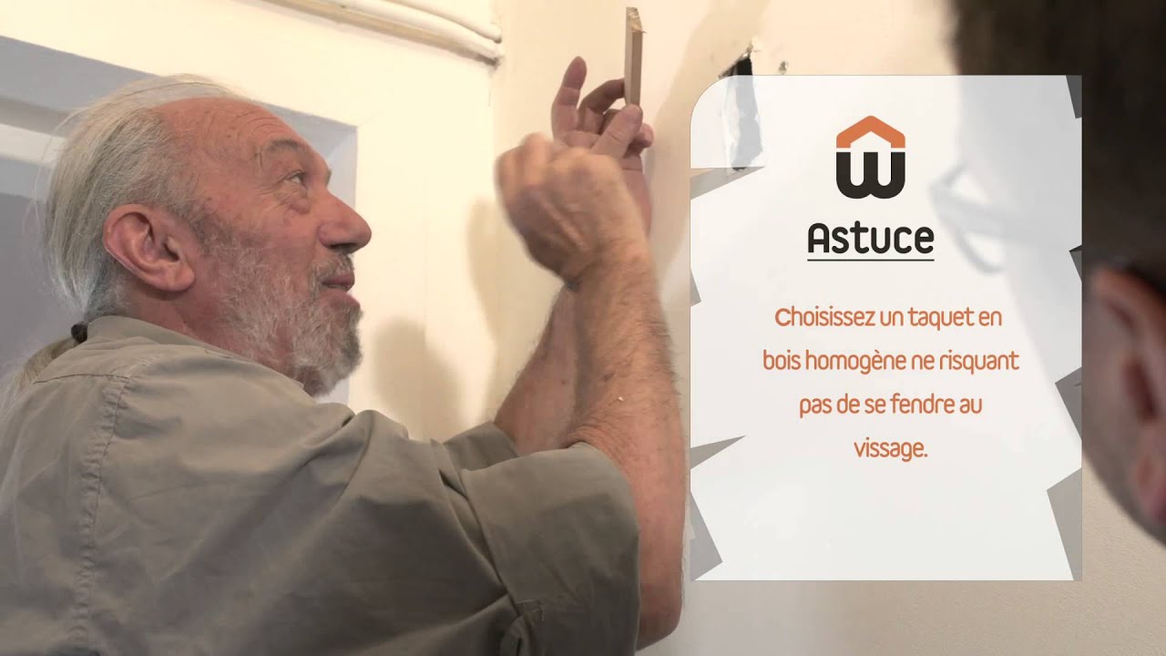 Refixer une cheville arrach&eacute;e dans du placo