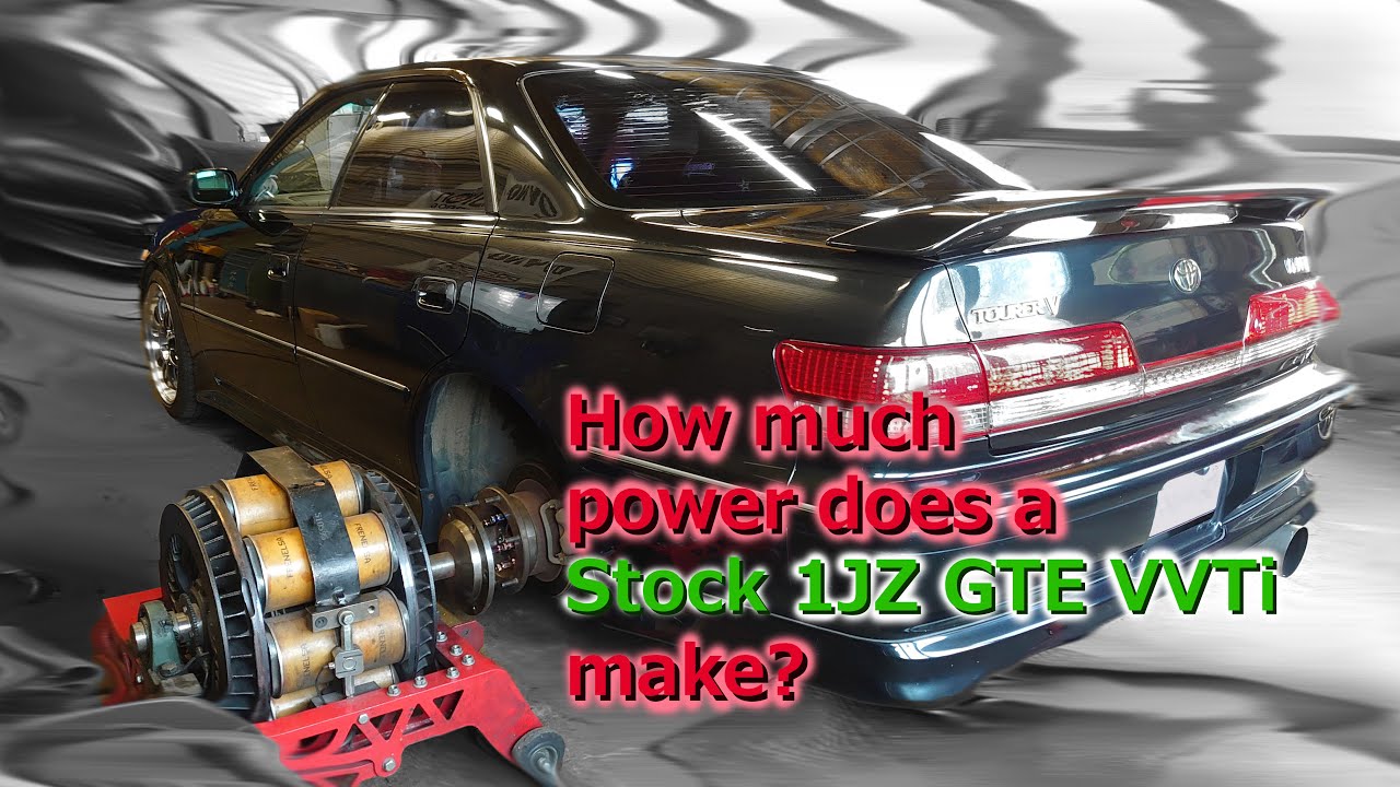 Stock 1JZ GTE VVTi dyno - power gains and losses with simple mods