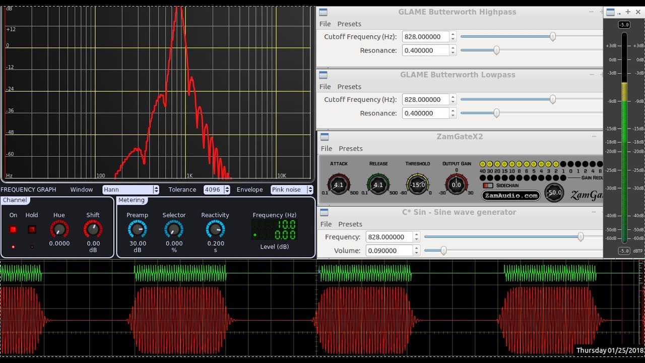 build a Pure Sine Wave 'keyable' software CW Morse Code OSCILLATOR with ZamGate