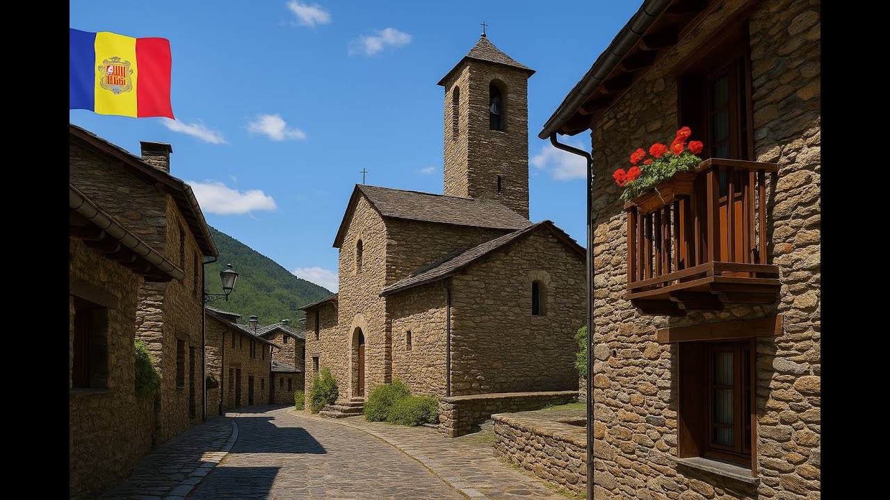 🇦🇩 ANDORRA Paseo por l'ALDOSA DE CANILLO: tradición andorrana entre casas de PIEDRA