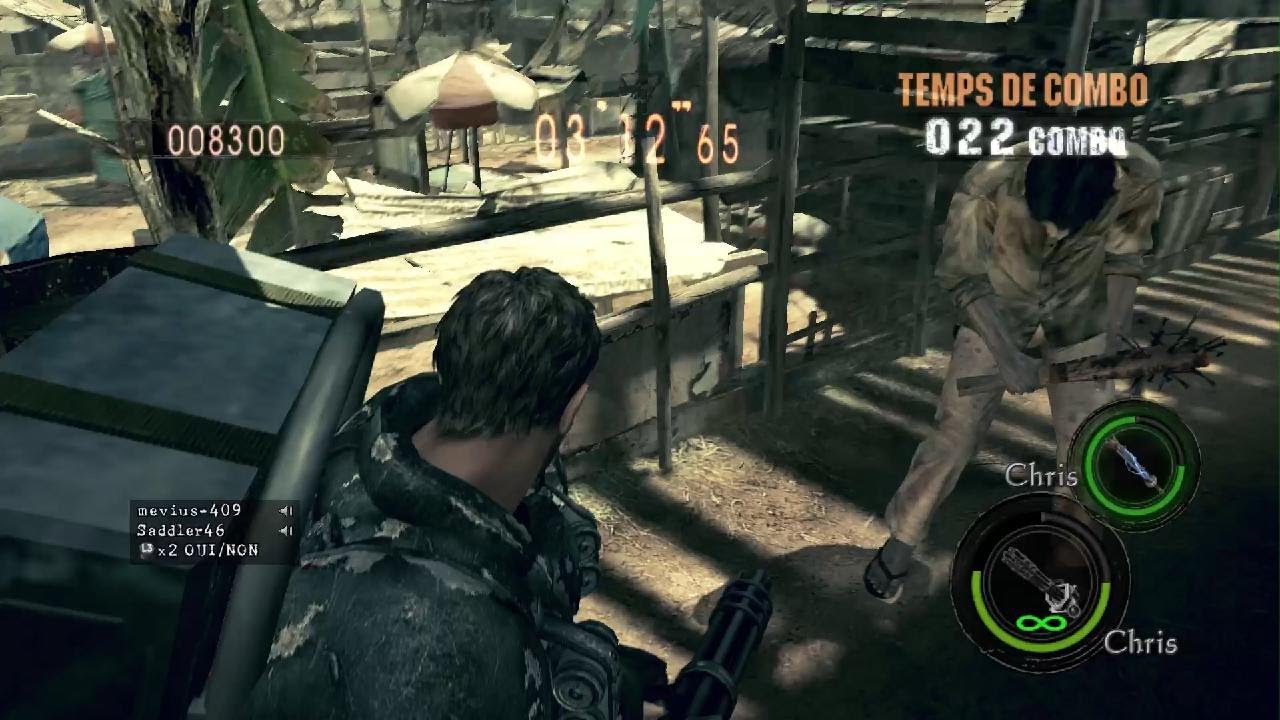 RESIDENT EVIL 5 Mercenaire DUO PA [ Chris HM x Chris HM ] 999,608 ( 999k )