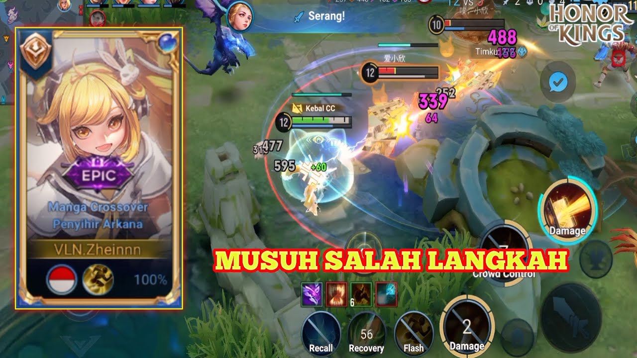 Honor Of Kings (Angela) MUSUH SALAH LANGKAH, ROAM & MM JADI KORBAN 😱⚡