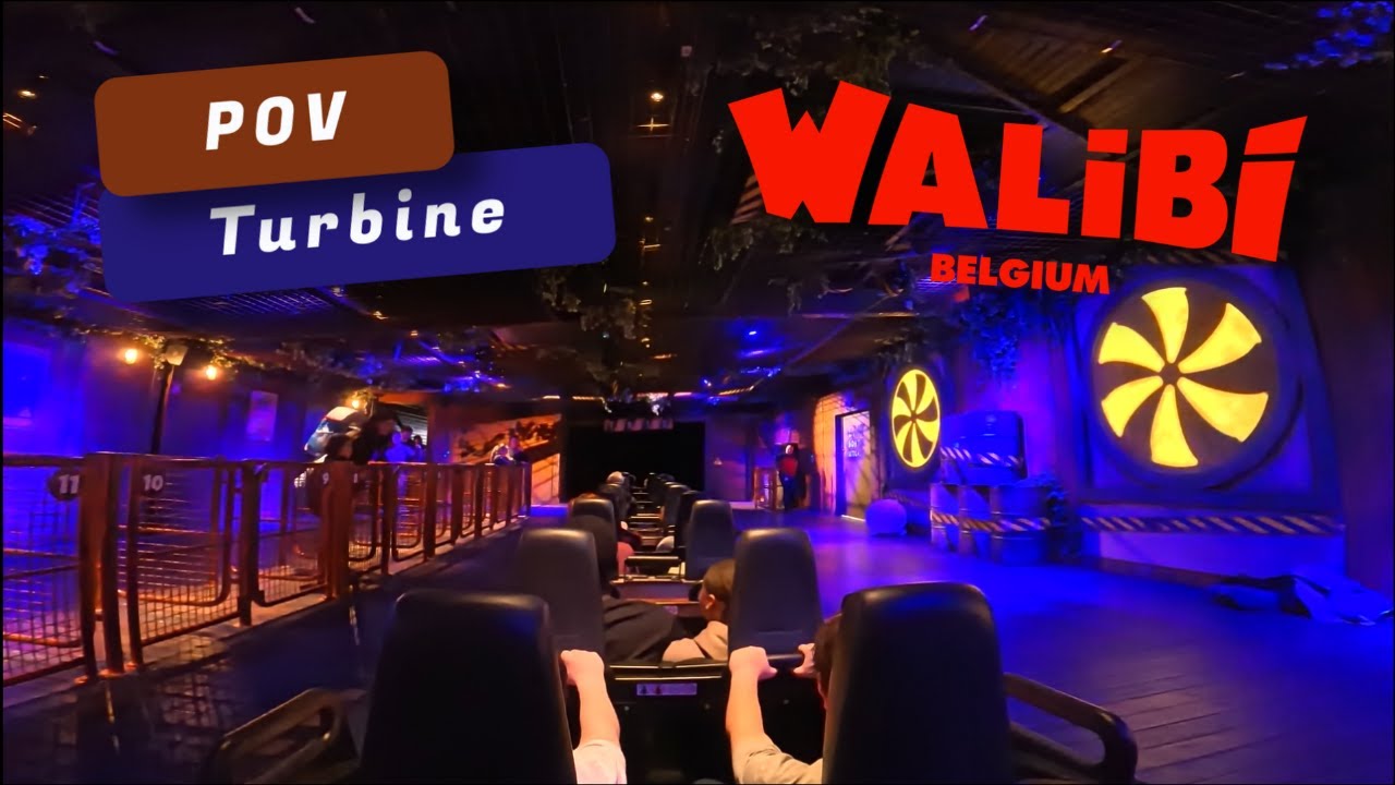 new TURBINE Onride 4k Front/Last POV | Dock World | Walibi Belgium