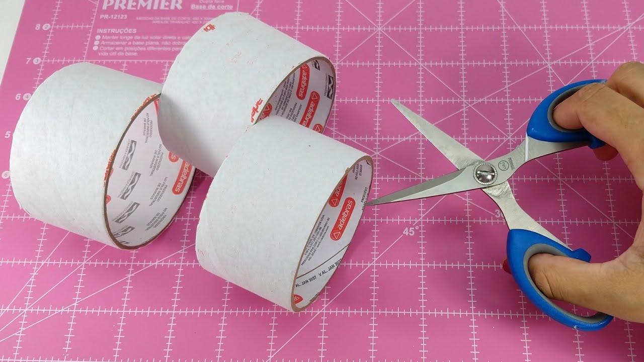 2 IDEIAS INCRÍVEIS COM ROLO DE DUREX ♥️