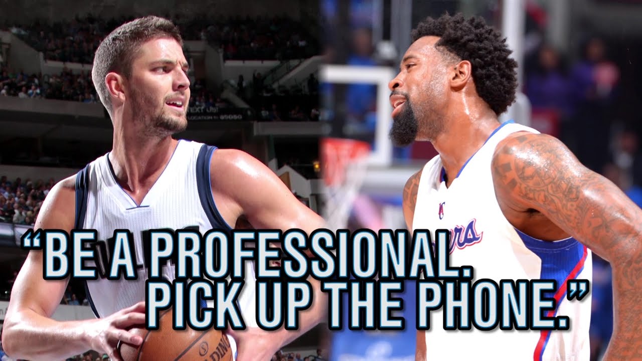 Chandler Parsons seems pretty upset at DeAndre Jordan