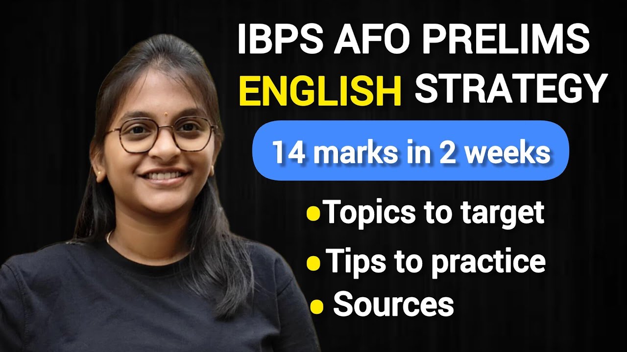 IBPS AFO PRELIMS English Preparation Strategy | How I Prepared & Sources I Followed #ibpsafo #afo