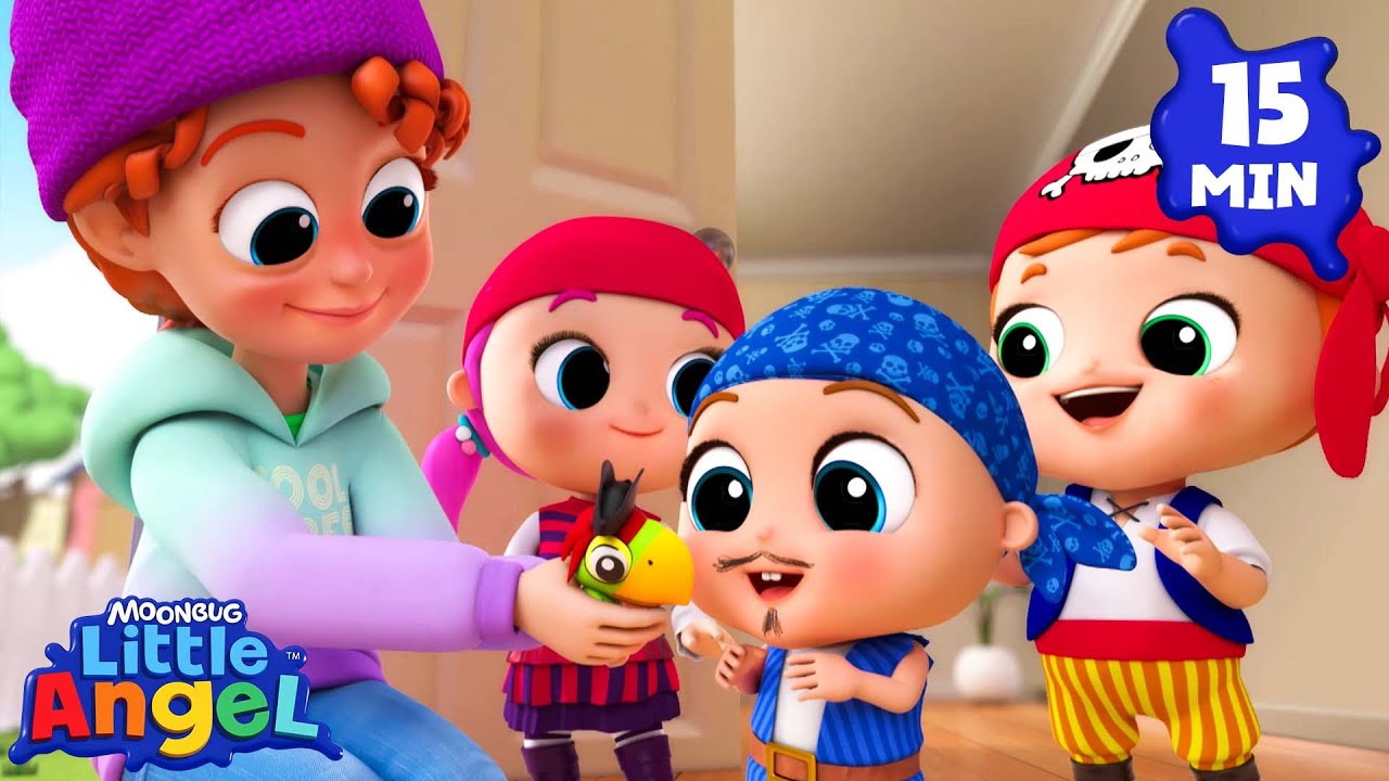 My Babysitter is the Best!  | Little Angel | Preschool Learning + Songs for Kids