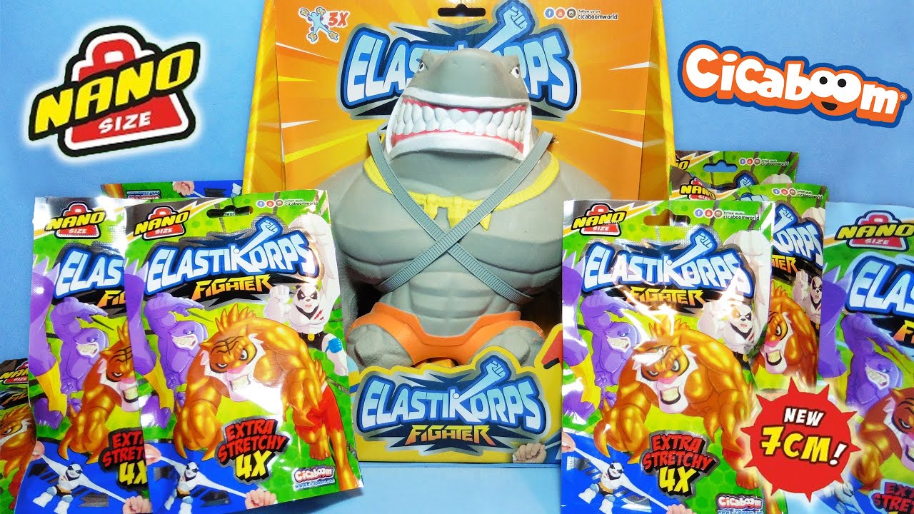 ELASTIKORPS Fighter - Nuovi combattenti in formato Nano size e Maxy size! Confrontiamoli! (Cicaboom)