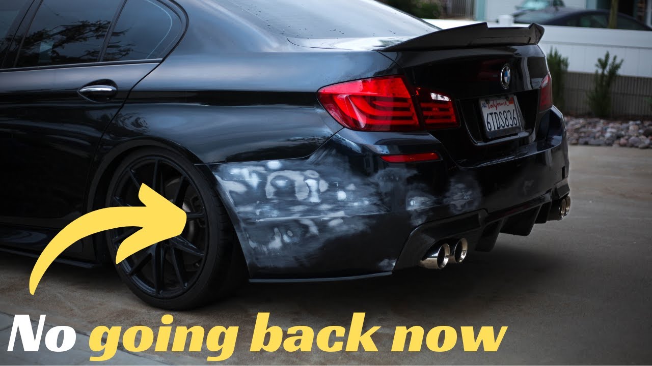 BMW F10 535I Final Bodywork Prep Before Vinyl Wrap | Dent Repair With Bondo