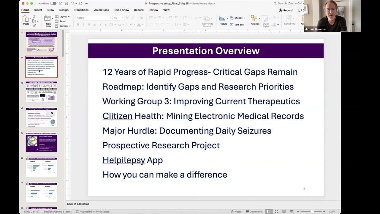 Dr. Michael Hammer’s SCN8A Research Update | Roadmap, Gaps & Next Steps