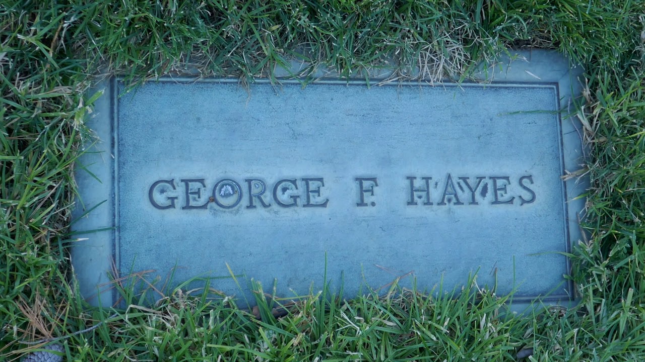 Actor George Gabby Hayes Grave Forest Lawn Cemetery Hollywood Hills Los Angeles California USA 2020