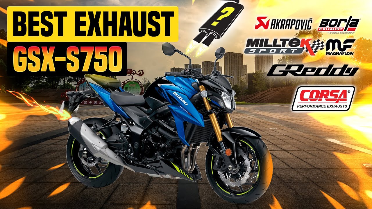 Звук выхлопа Suzuki GSX S750 🔥 Обзор, апгрейд, модификации, сток, Yoshimura, Akrapovic, SCProject...