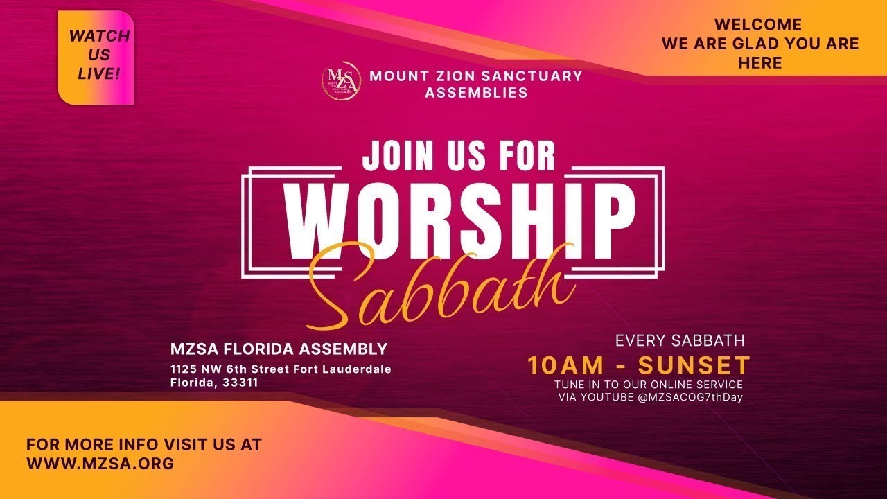 MZSA Fort Lauderdale FL Sabbath Service 02/21/2026