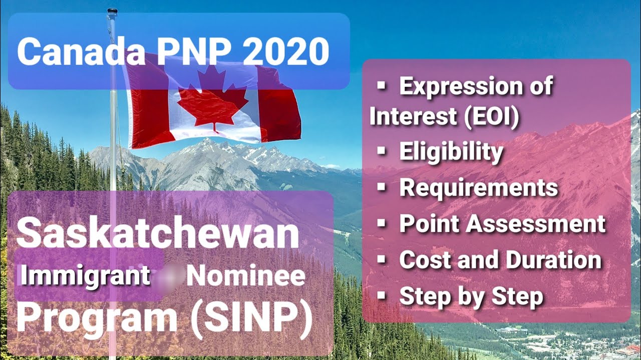Canada PR Application | PNP | SINP 2020 | Saskatchewan Immigration Nominee Program