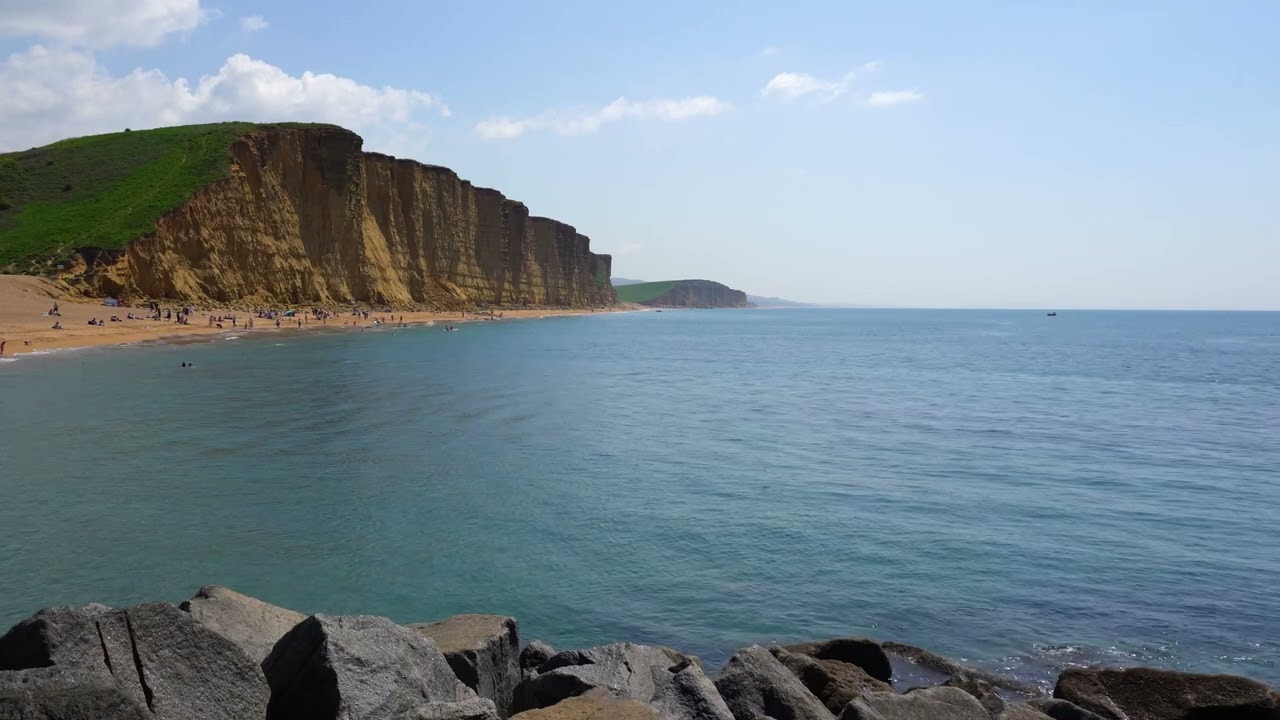 West Bay, Dorset | Broadchurch Filming Location | 4K Coastal Nature Escape (20 Mins)