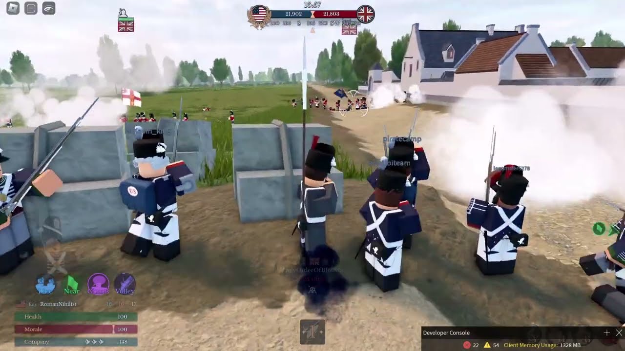 Roblox Napoleonic Wars | United States Army | USA vs Britain