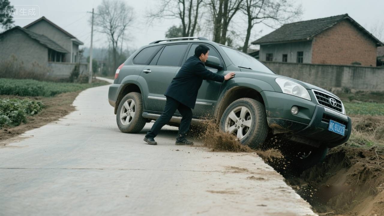 How to Get Out Easily When Your Wheel Accidentally Drops into a Ditch