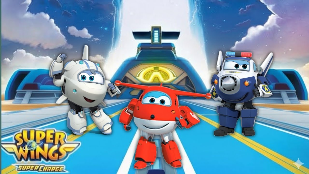 Super Wings Heroes Special United - Astra, Jett & Paul Extreme City Chase Adventure with Turbo Sp...