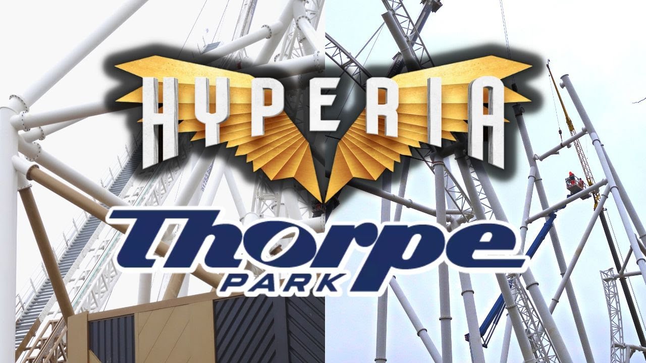 Thorpe Park Hyperia update 28th February | LARGE CRANE ON SITE!