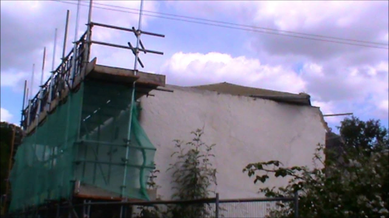 Pulling down the old cob cottage, TC7 films UK