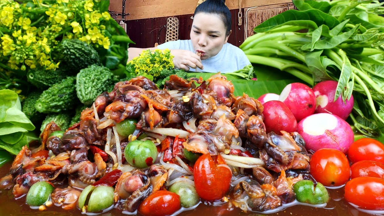ตำซั่วหอยเเครงเผ็ดๆนัวร์น้ำปลาร้าเเกล้มมะระผักบุ้งนาเเซ่บถึงใจคักจ้า|ส้มซ่าพาเเซ่บ 30 ธันวาคม2025