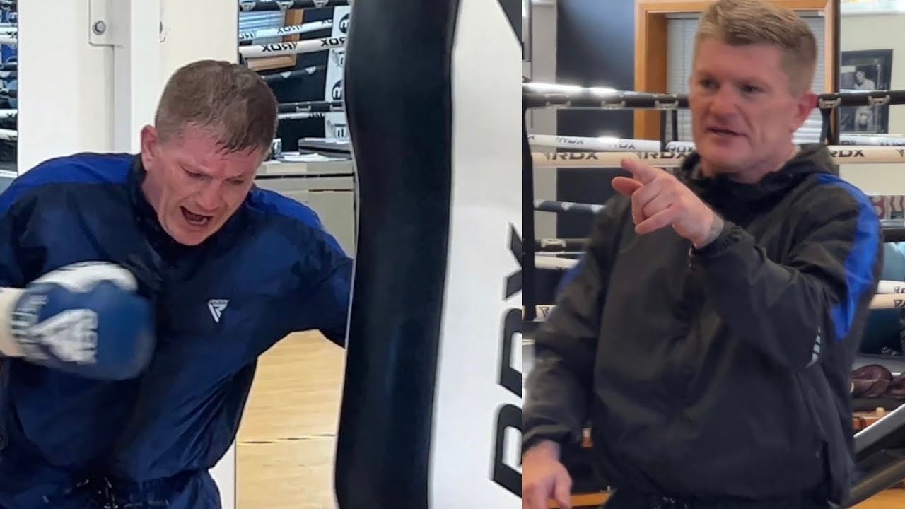 “44 IS JUST A F****ING NUMBER!” RICKY HATTON BLASTS OUT FULL WORKOUT & BAGS & PADS READY FOR BARERRA