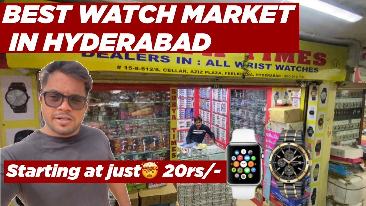 THE BEST WATCH MARKET IN HYDERABAD IN STARS JUST RS 20 MNAVLOGS