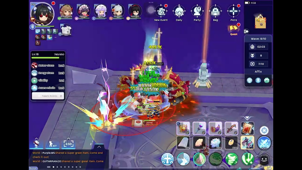 ROM Chaotic Spacetime (Nightmare) - AIS main DPS with slaves (05.01.2026)