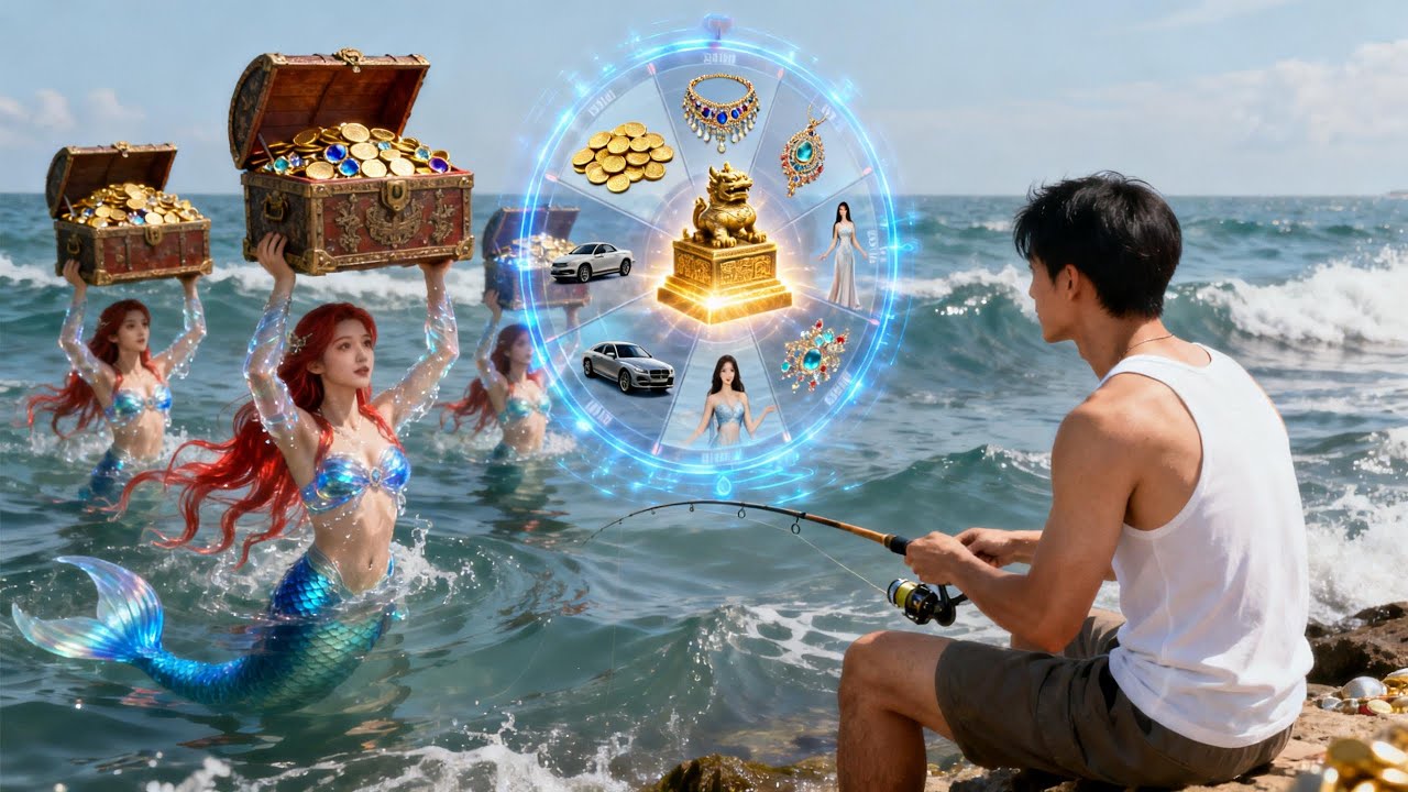 A poor guy fishing unexpectedly caught a stunningly beautiful woman – how amazing!#drama  #system