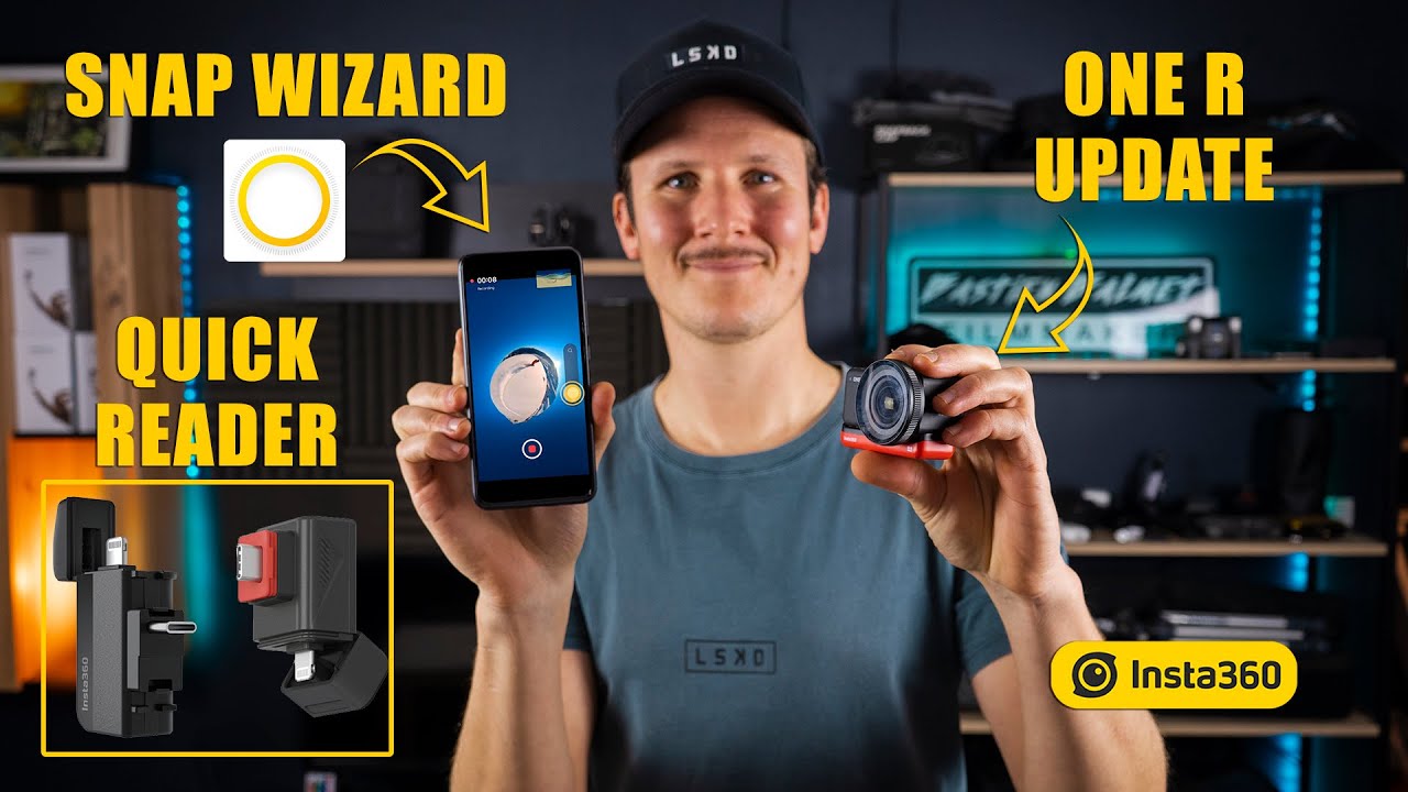 Insta360 : Mise à jour ONE R et App (snap wizard) + Nouvel accessoire !