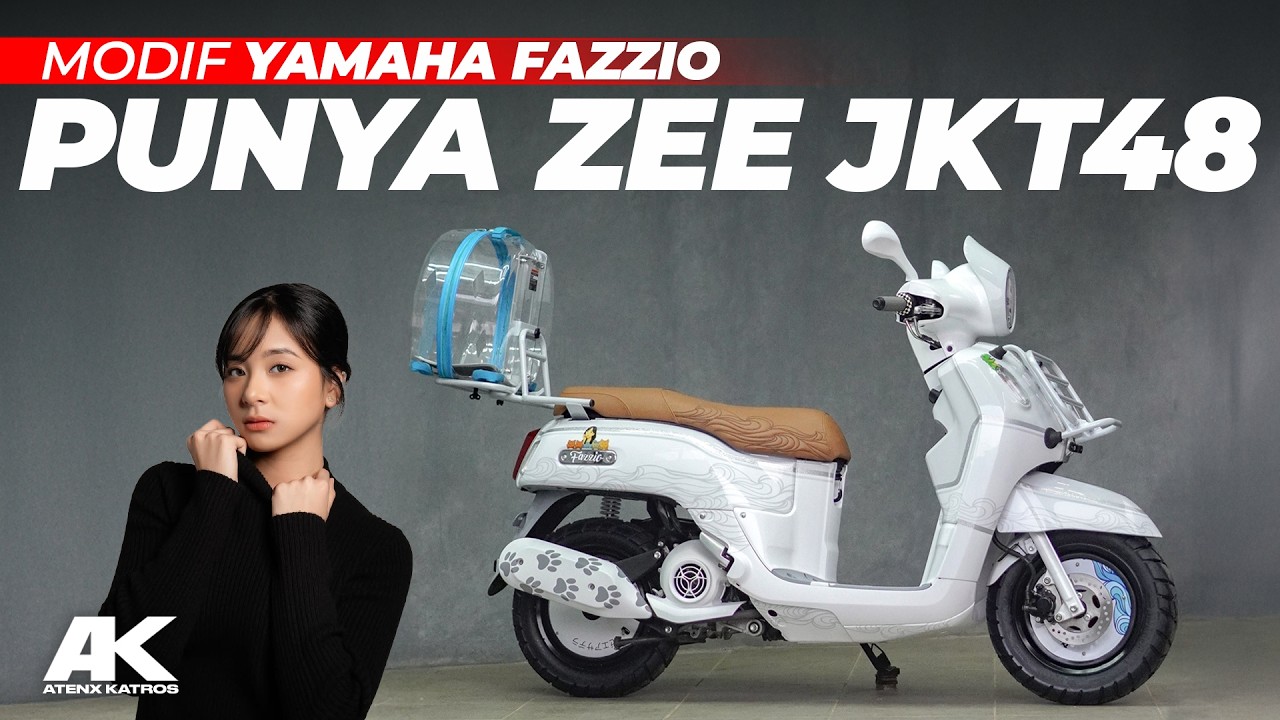 BISA BAWA KUCING !! MODIF YAMAHA FAZZIO NYA ZEE JKT 48 #AtenxKatros