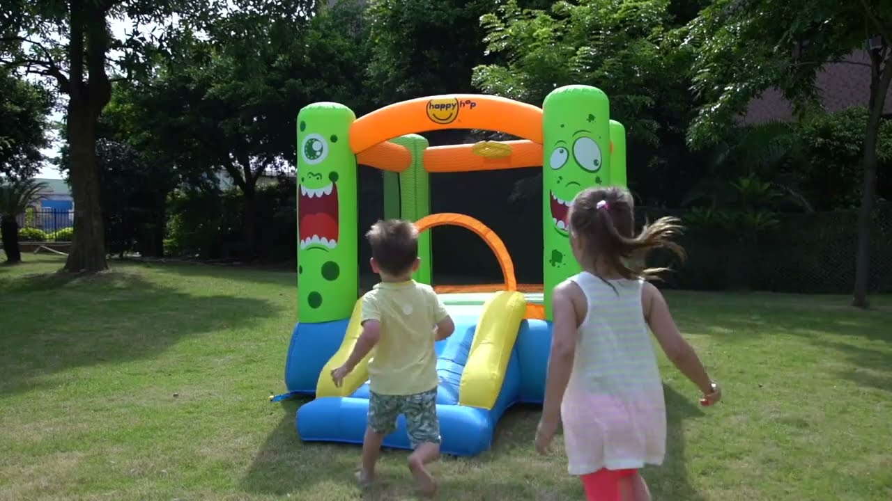 9208 Monster Slide and Hoop Bouncer | Happy Hop Australia