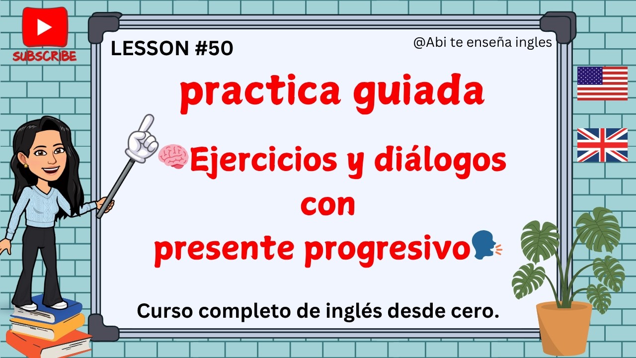 🧠 CONVERSACIONES EN INGLÉS PARA PRINCIPIANTES | PRESENT PROGRESSIVE 🤯 #inglésparaprincipiantes