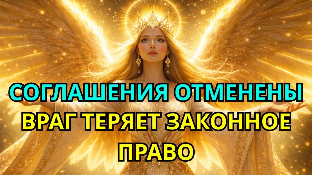 Избранный, сегодня ночью отменяются 7 духовных соглашений, и враг теряет все законные права.