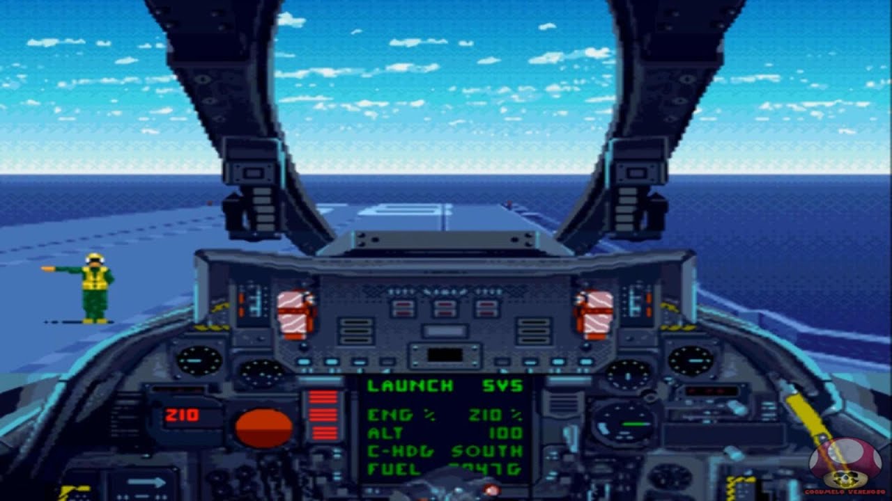 Gameplay: Turn and Burn: No-Fly Zone (Super Nintendo)