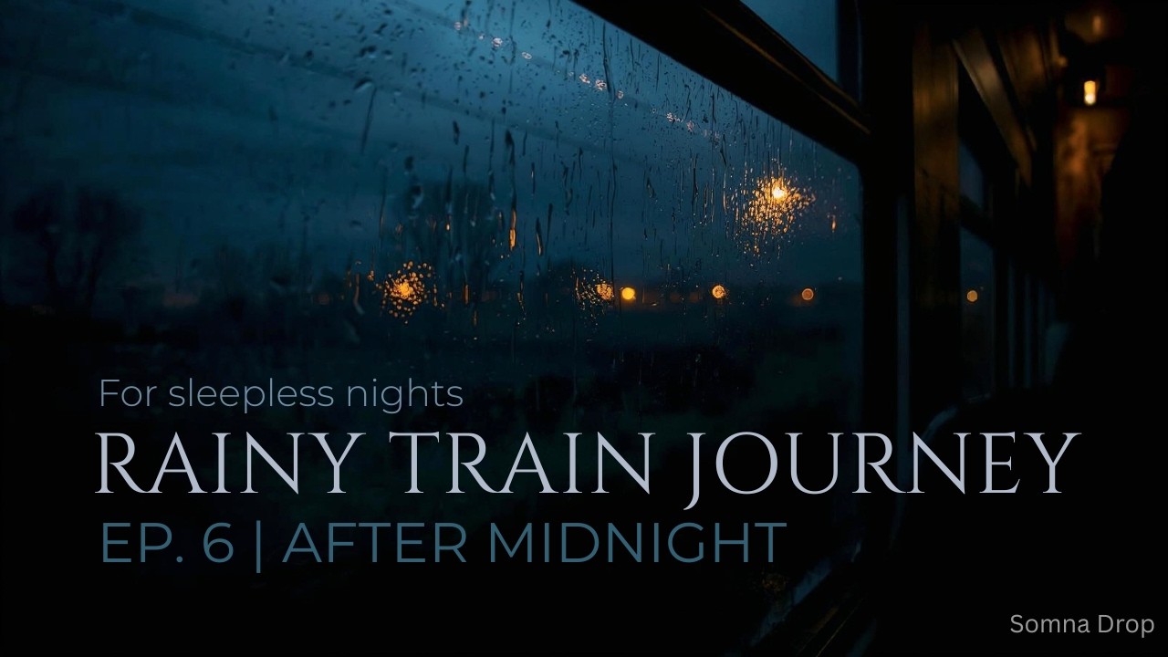 Rainy Train Journey EP 6 | Midnight Countryside Rain for Deep Sleep