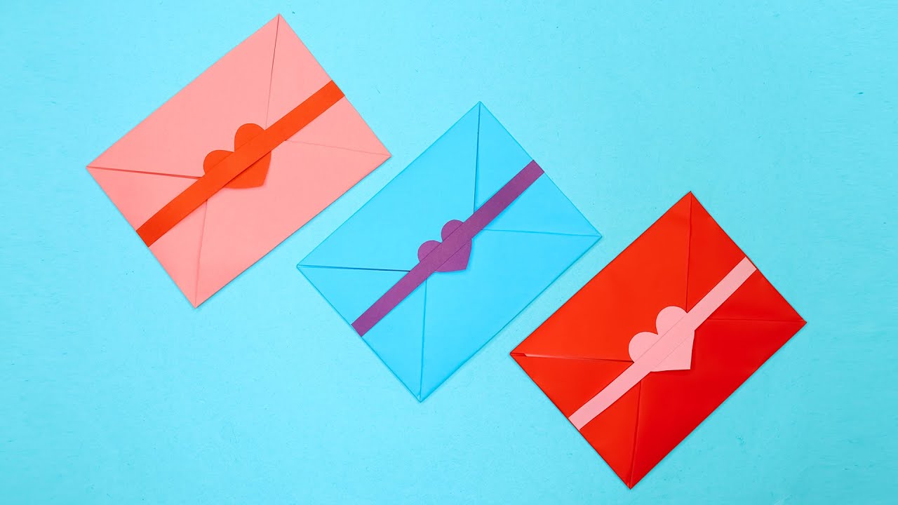 How to make envelope card with paper | Origami Envelope | DIY Origami easy paper craft.