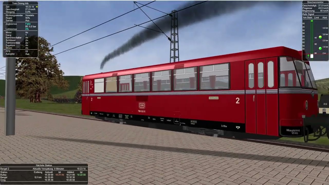 Microsoft Train Simulator Gameplay HD  -  GR  -  Moselbahn  - Nahverkehr 4/7