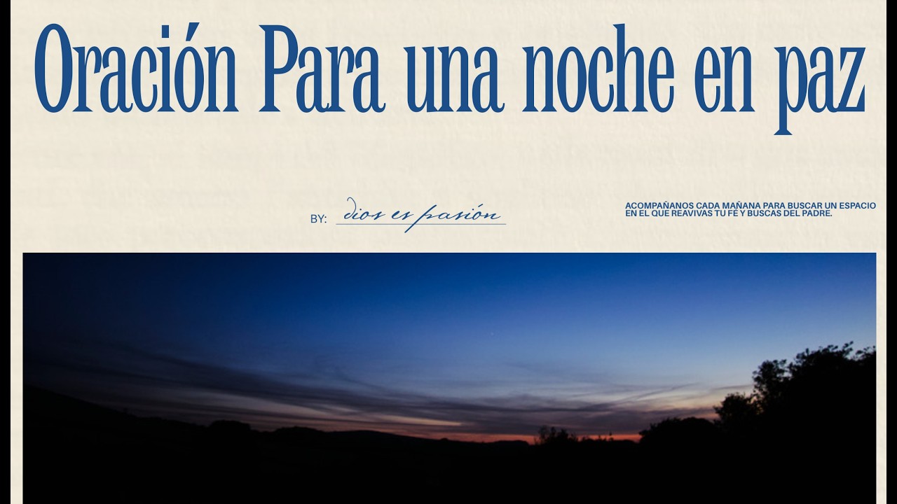 Entrega tus cargas antes de dormir: Oración para una noche en paz🛐 (salmo127:2)