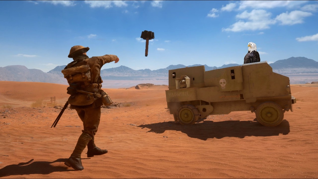 Battlefield 1 - Infantry damage to tanks (Light Tanks)