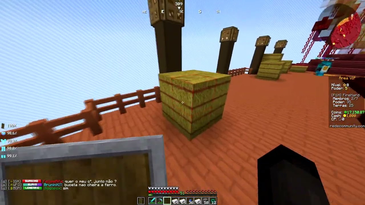 CHEGAMOS NA MINA RARA NO SERVIDOR!! FACTIONS FIRE #2
