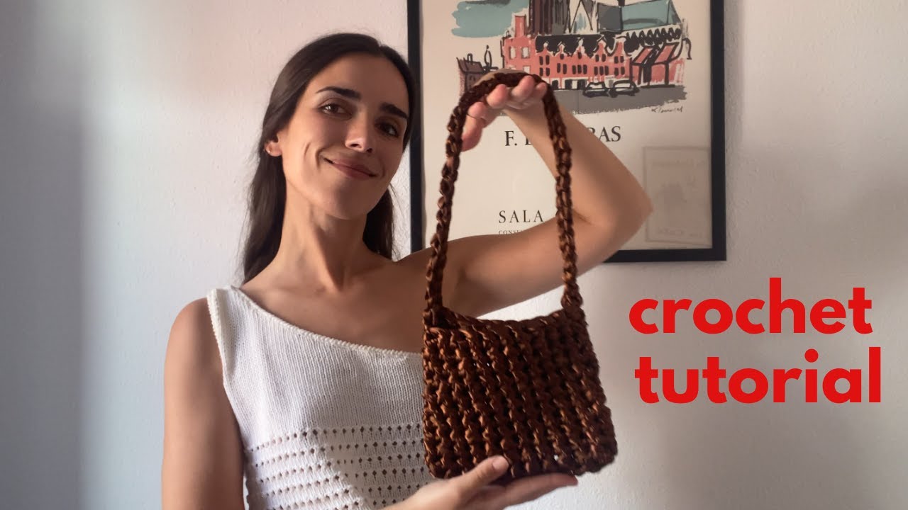 Bolso de raso a ganchillo - Tutorial paso a paso