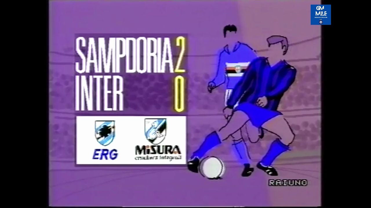 1989-90 (4^ - 10-09-1989) Sampdoria-INTER 2-0 [Vialli,Cerezo] Servizio D.S.Rai1