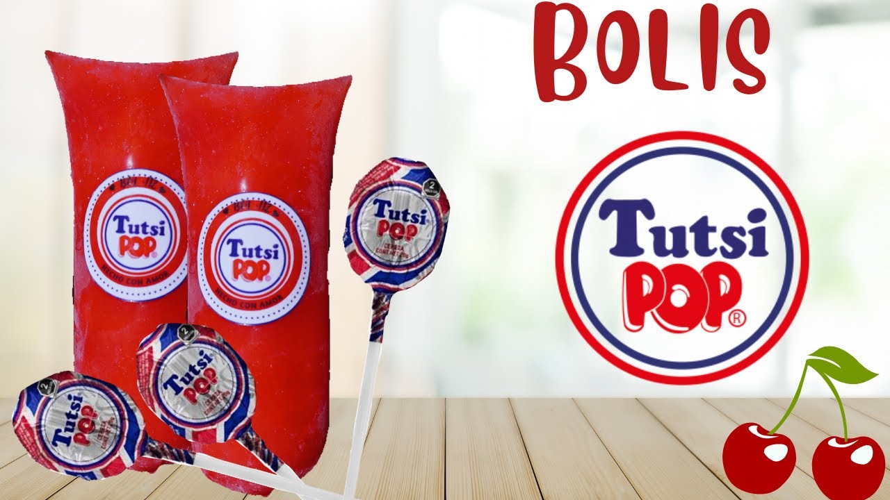 BOLIS SABOR TUTSI POP CEREZA 🍒 RECETA PARA TU NEGOCIO fácil y económicos