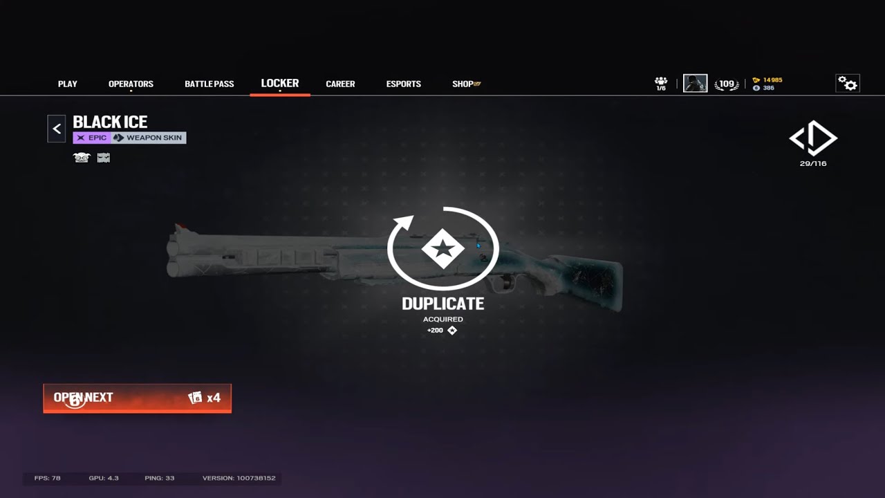 Opening 20 delta packs in siege