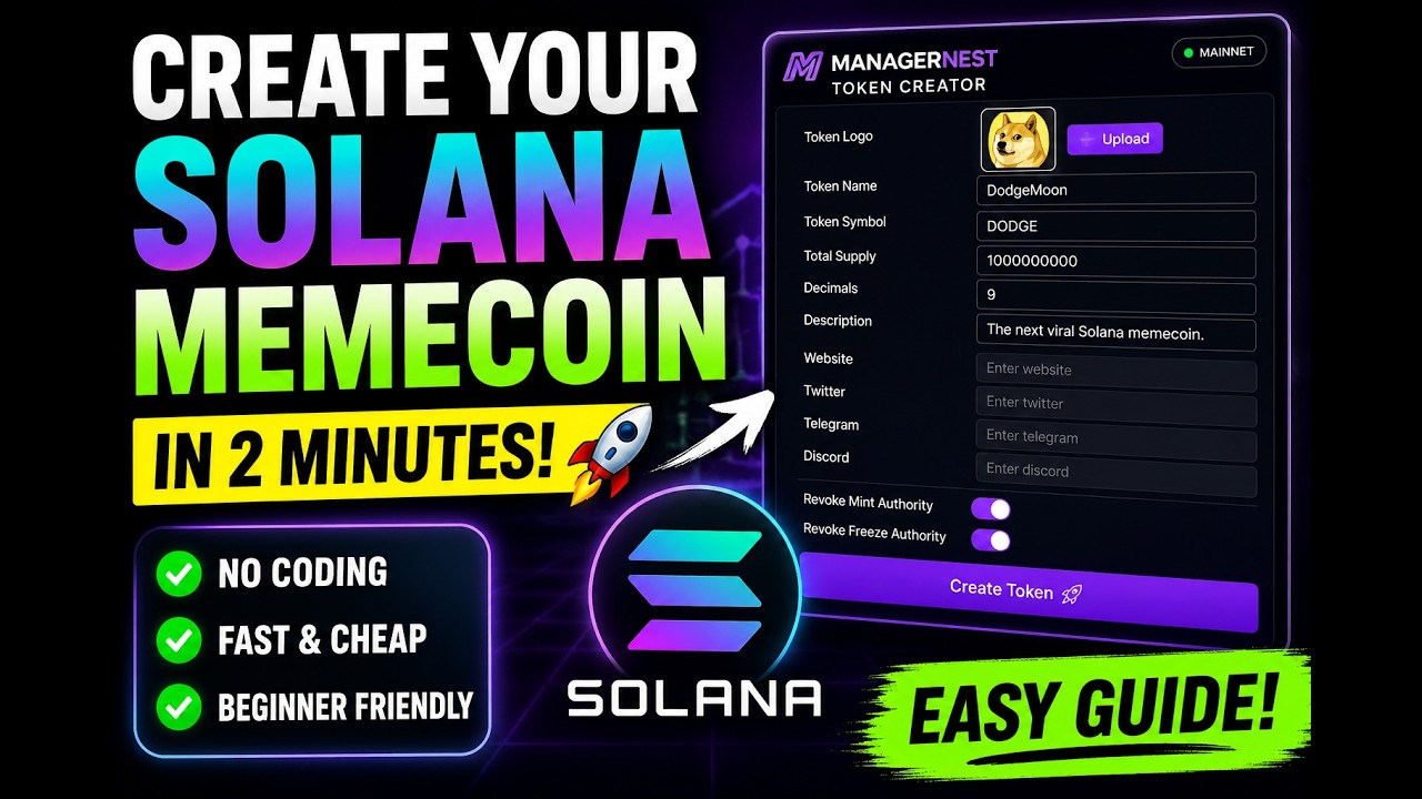 How To Create a Solana Token (EASY & CHEAPEST 2026 Tutorial) (ONLY TOKEN, NO POOL)