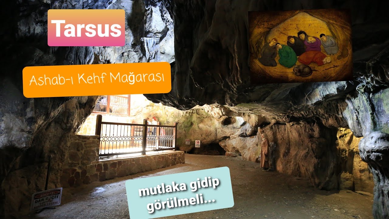 Mersin,Tarsus Eshab-ı Kehf (Ashab-ı Kehf) Mağarasına gittik, ama tünelin sonuna kadar gidemedik...