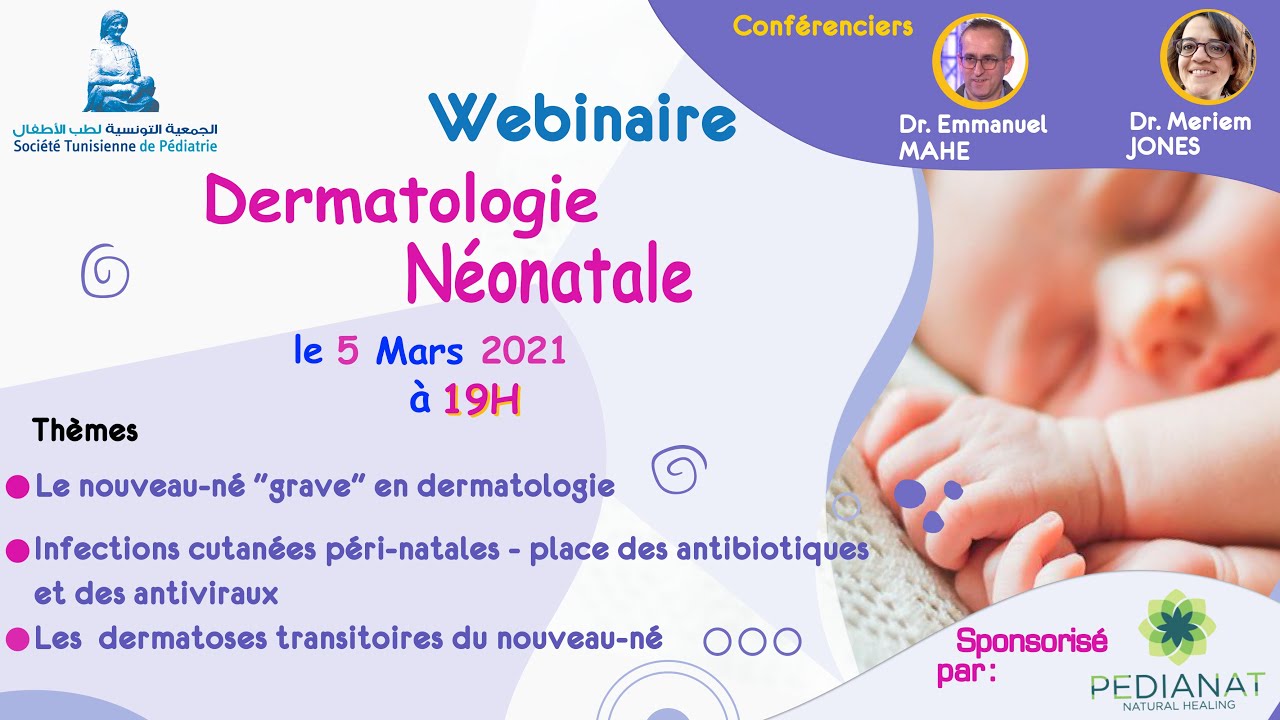 Webinaire de Dermatologie Néonatale le 5 mars 2021