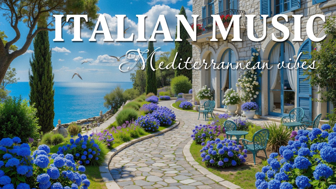 Italian Music & Mediterranean Vibes 🎶 2+ Hours Lake Como Relaxation & Scenic Amalfi Coast